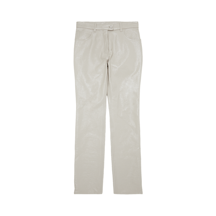 Courrèges 5-Pocket Vinyl Pants 'Mastic Grey'