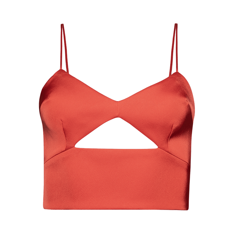 David Koma Cutout Detail Cami Top 'Red'