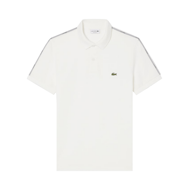 Lacoste Short-Sleeve Regular Fit Striped Band Pique Polo 'Flour'