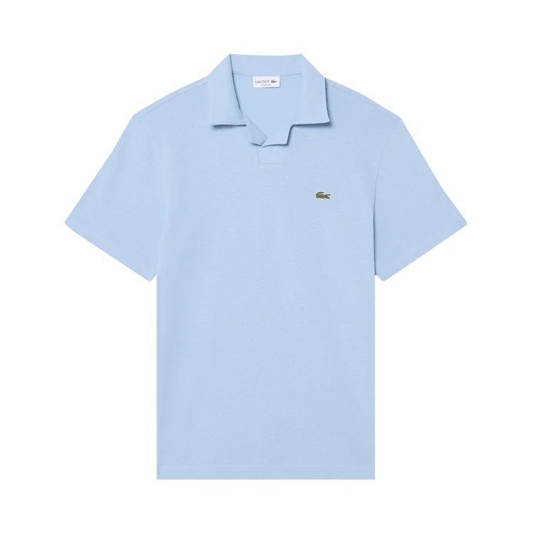 Lacoste Short-Sleeve Classic Fit Open Neck Blend Polo 'Chambray'
