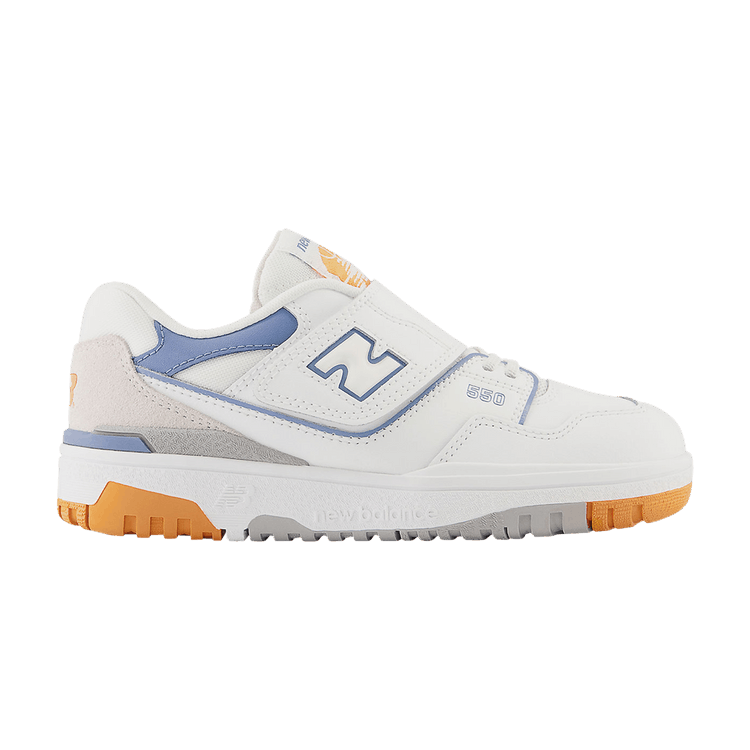 New Balance 550 Bungee Lace Top Strap Little Kid 'White Mercury Blue'