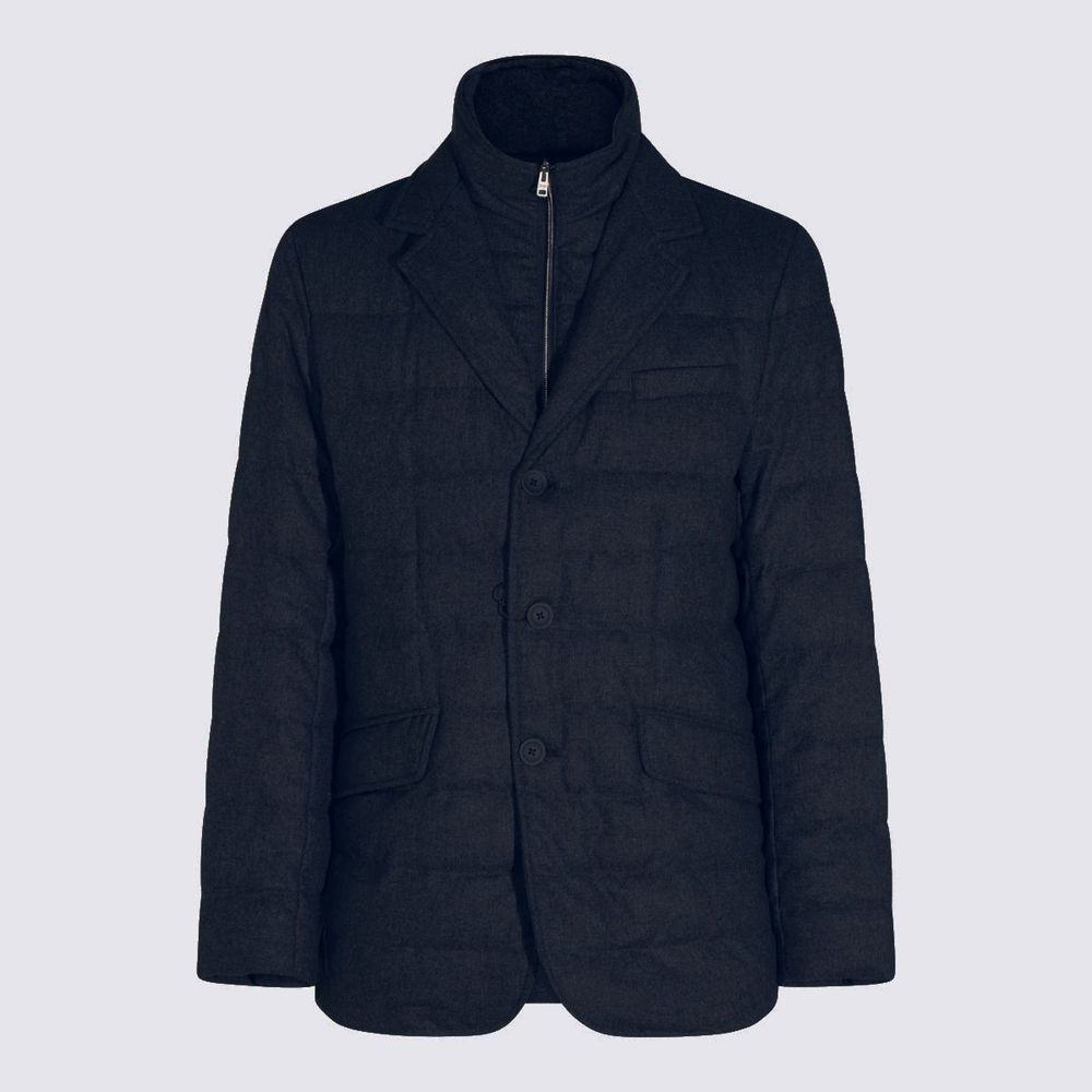 Herno Quilted Insert Detail Coat
