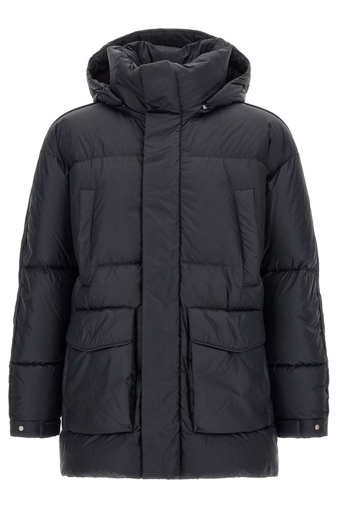 Laminar Detachable Hood Quilted Down Jacket