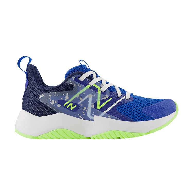 New Balance Rave Run v2 Little Kid 'Team Royal Paint Splatter'