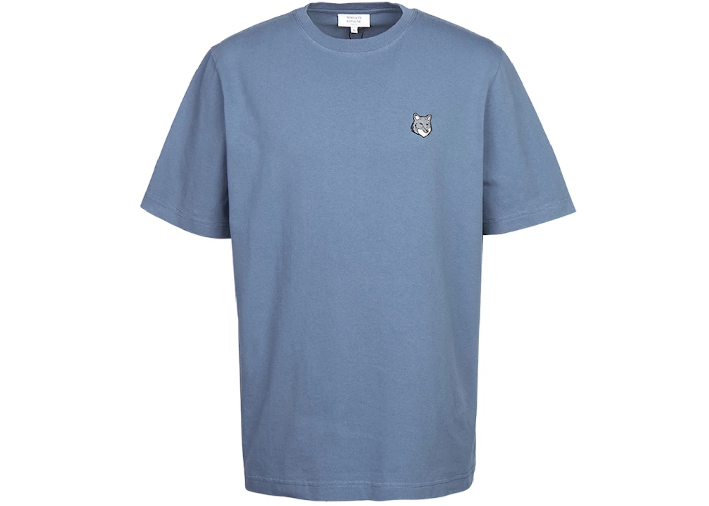 Maison Kitsune Fox Head Short Sleeve T-shirt Blue
