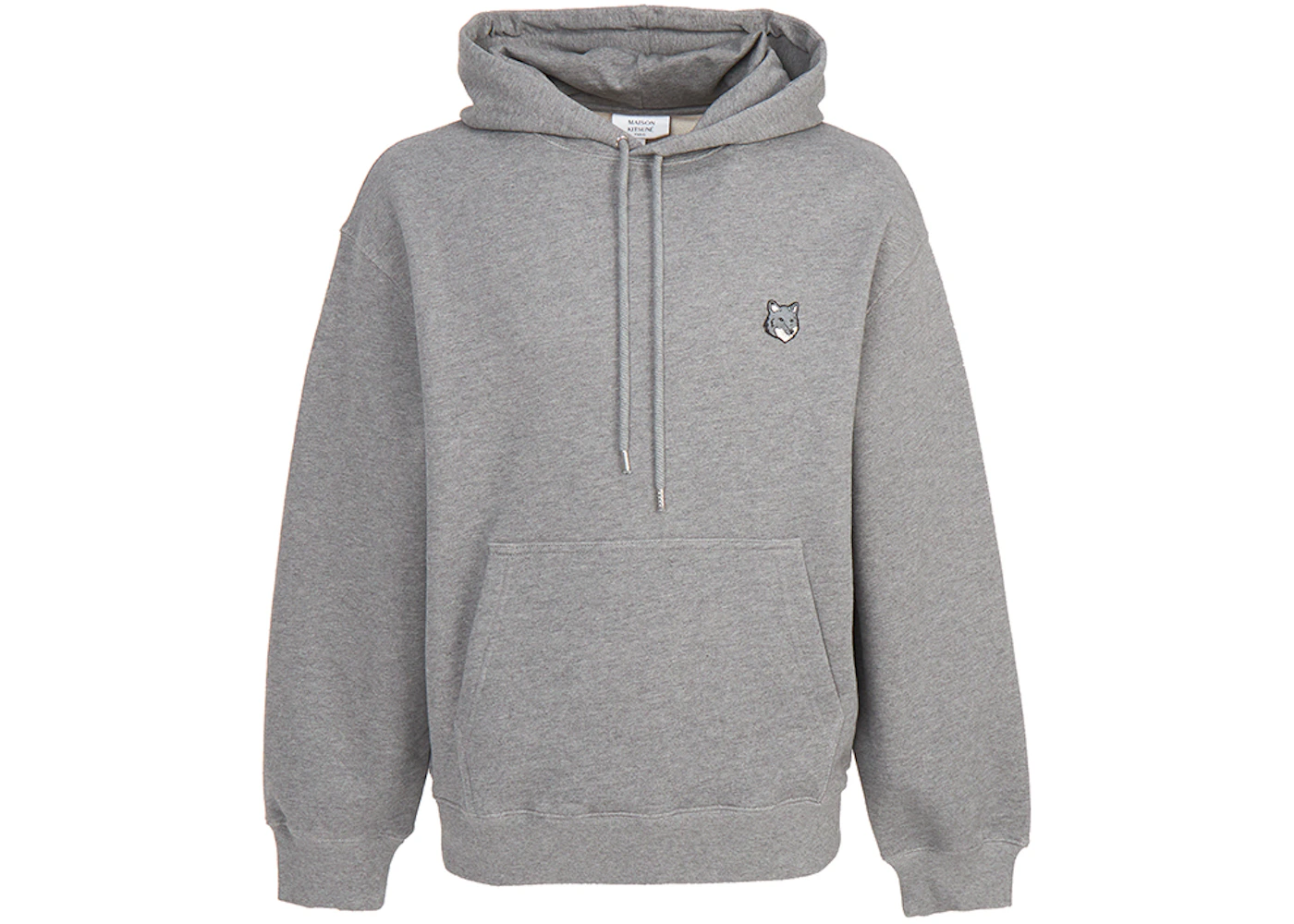 Maison Kitsune Fox Head Hood Sweatshirt Gray