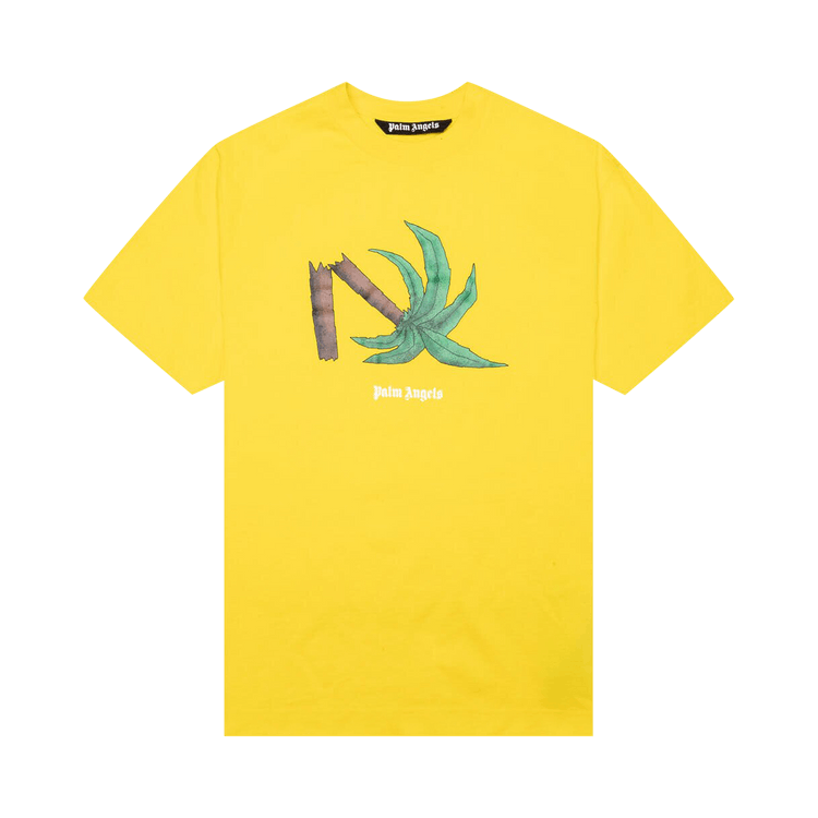 Palm Angels Broken Palm Classic Tee 'Yellow/Green'