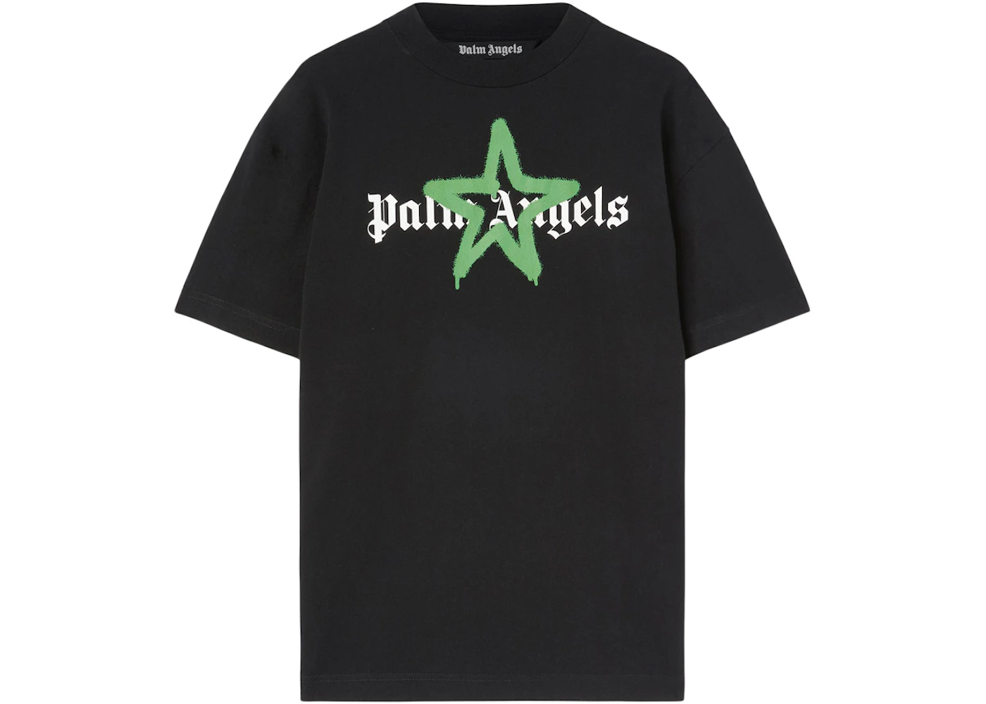 Palm Angels Star Sprayed T-shirt Black/Green