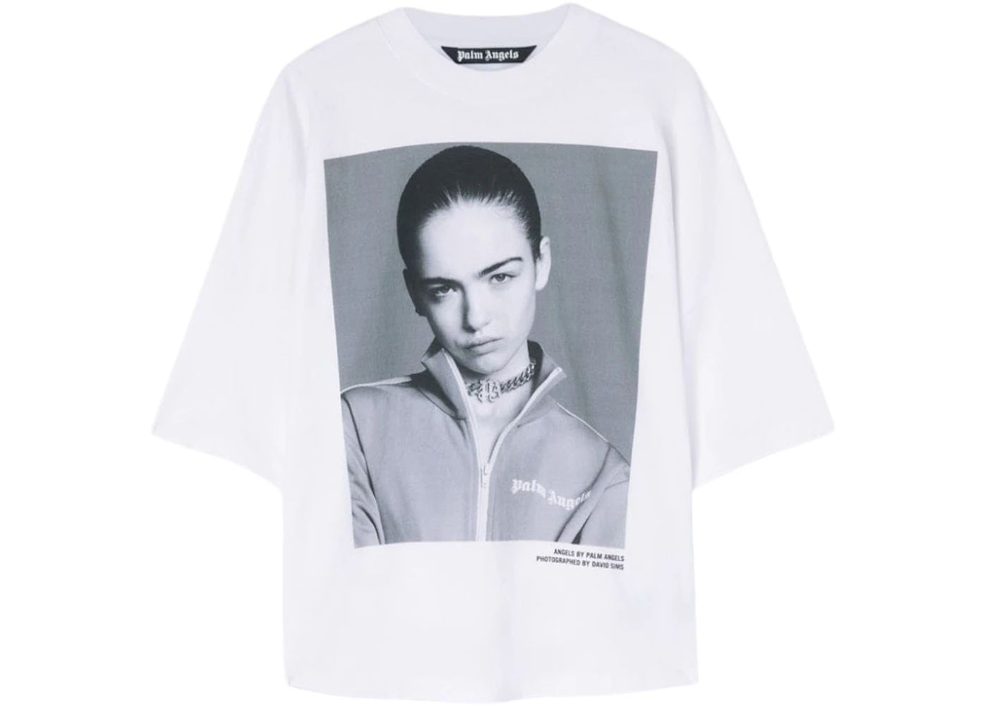 Palm Angels Angels By Palm Angels Loose T-Shirt White/Black