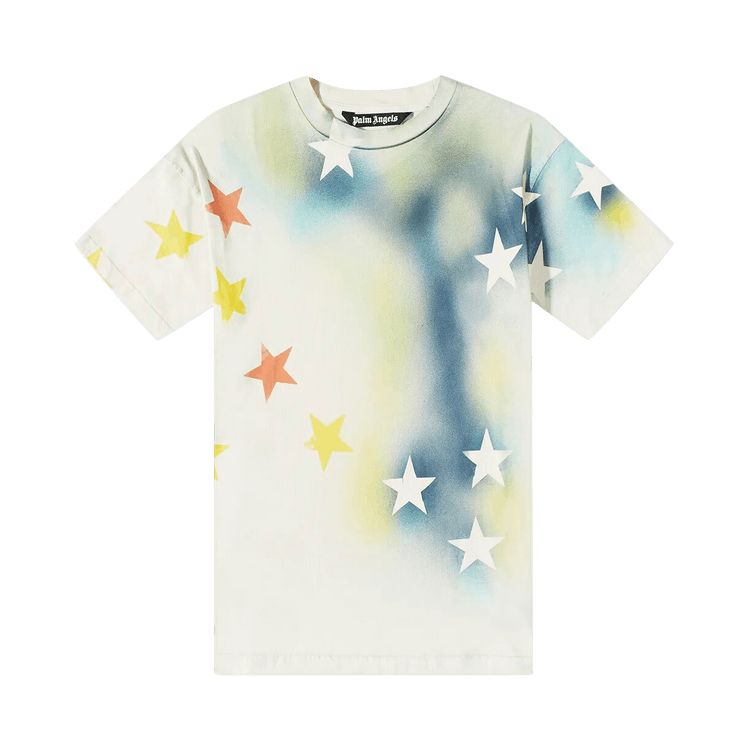 Palm Angels Sprayed Stars Vintage T-Shirt 'White'
