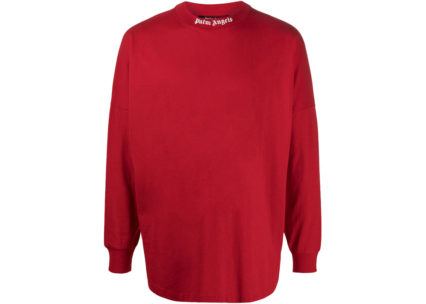 Palm Angels Long Sleeve Classic Logo T-shirt Red/White