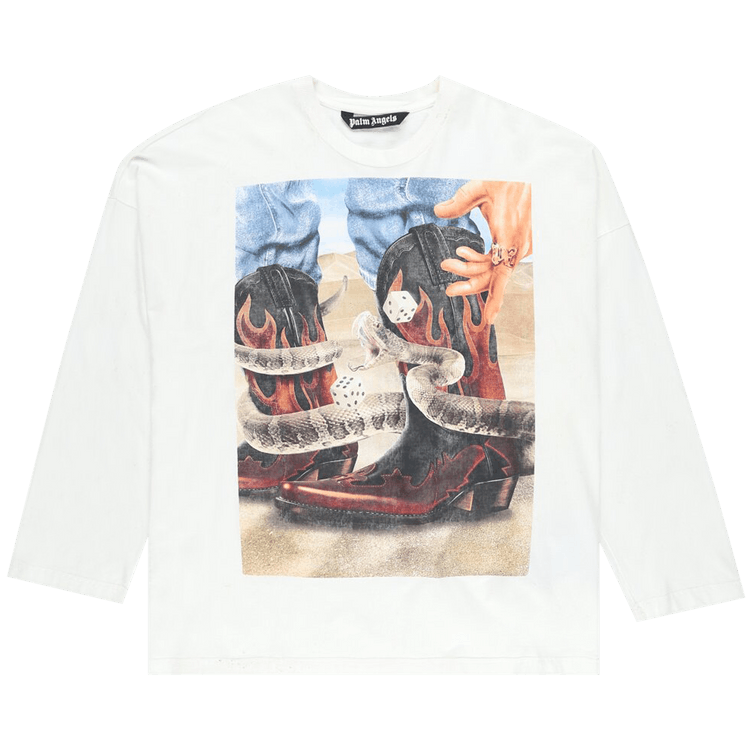 Palm Angels Dice Game Long-Sleeve T-Shirt 'Off White/Multicolor'