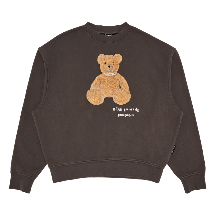 Palm Angels Bear In Mind Crew 'Dark Grey/Brown'