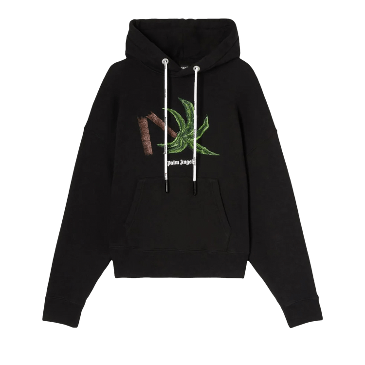 Palm Angels Broken Palm Hoodie 'Black/Green'