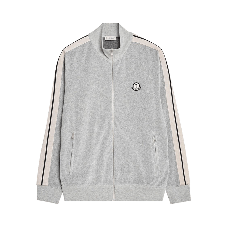 Palm Angels x Moncler Zip Up Cardigan 'Light Grey'