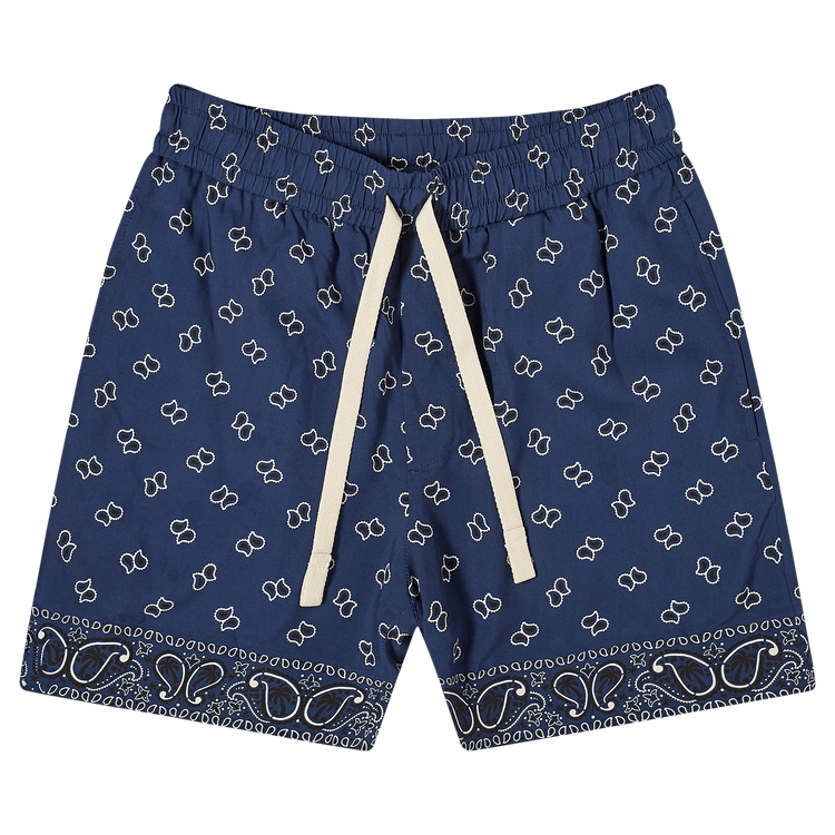 Palm Angels Paisley Shorts 'Navy Blue'
