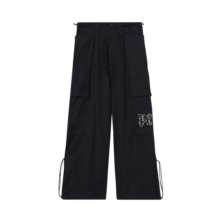 Palm Angels Monogram Parachute Pants 'Black'