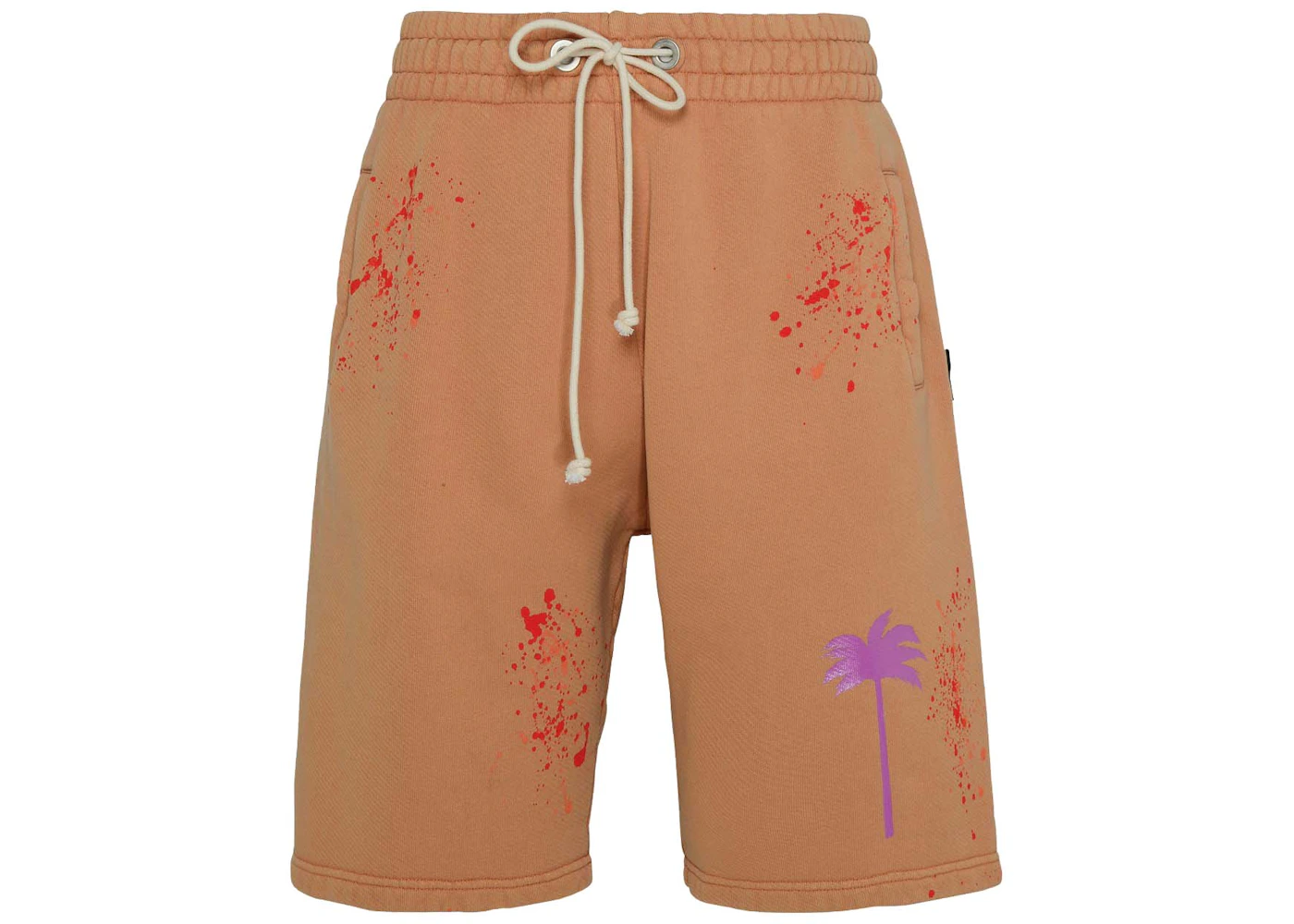 Palm Angels Palm Logo Sweatshorts Camel
