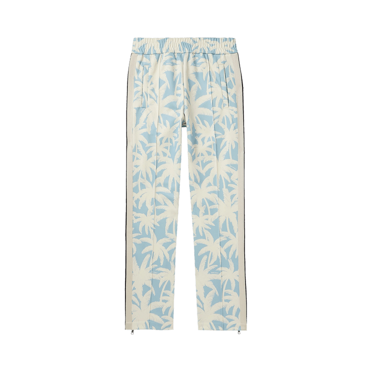 Palm Angels Palms All Over Track Pants 'Light Blue/Off White'