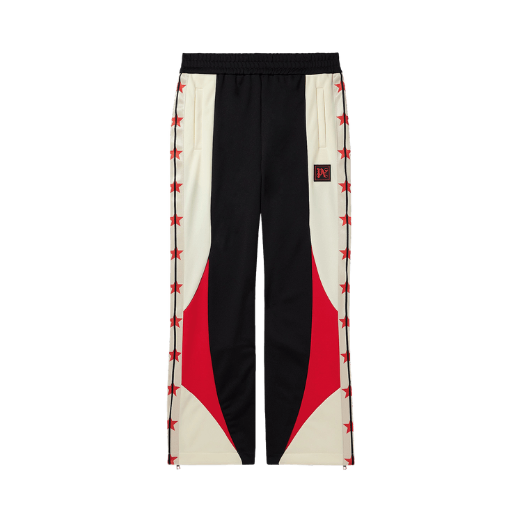 Palm Angels PA Racing Track Pants 'Black/White'