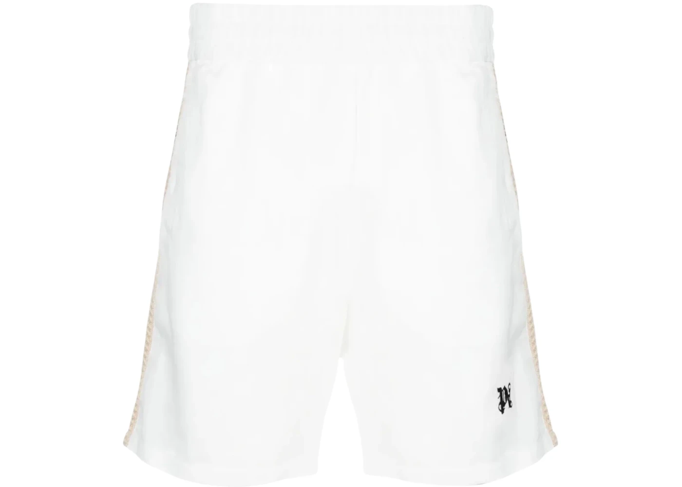 Palm Angels Pa Monogram Track Shorts Off White
