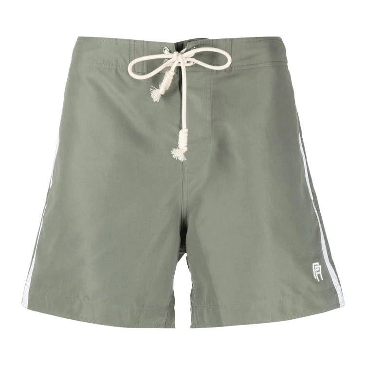 Palm Angels Monogram Swimshort 'Mlitary/White'