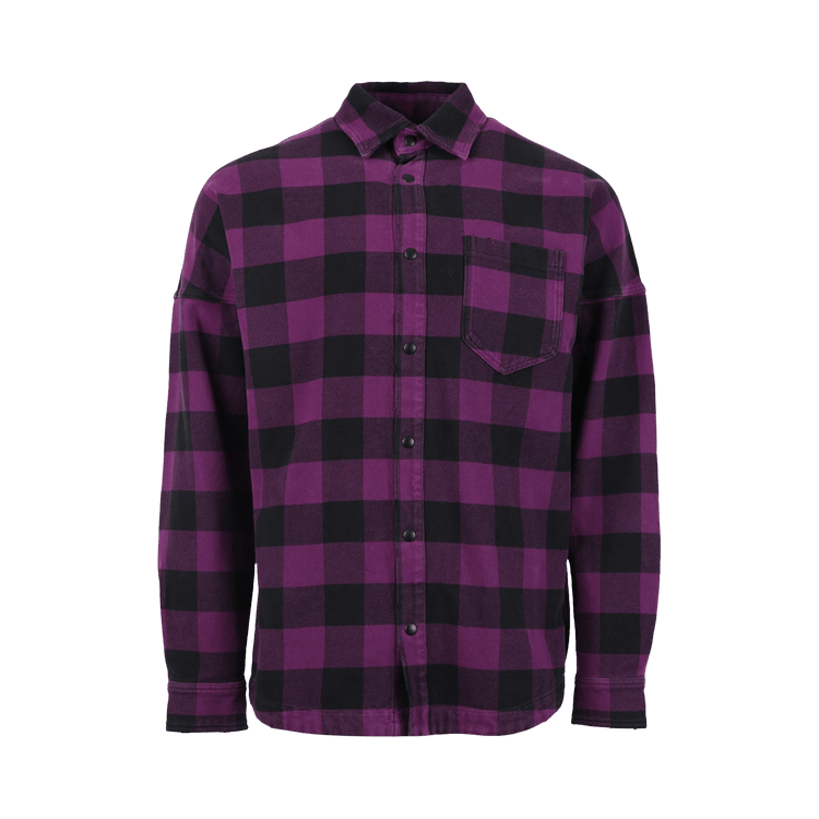 Palm Angels Classic Logo Overshirt 'Purple/White'