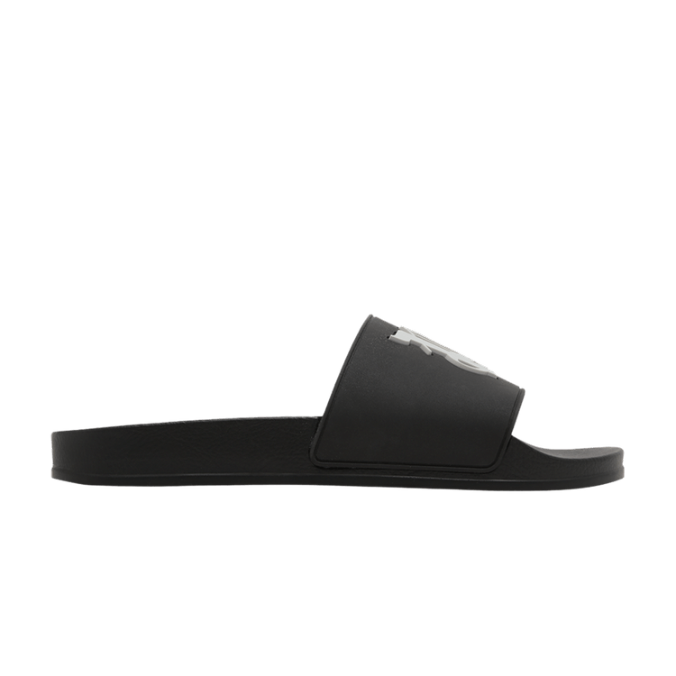 Palm Angels Pool Slider 'PA Monogram - Black Light Grey'