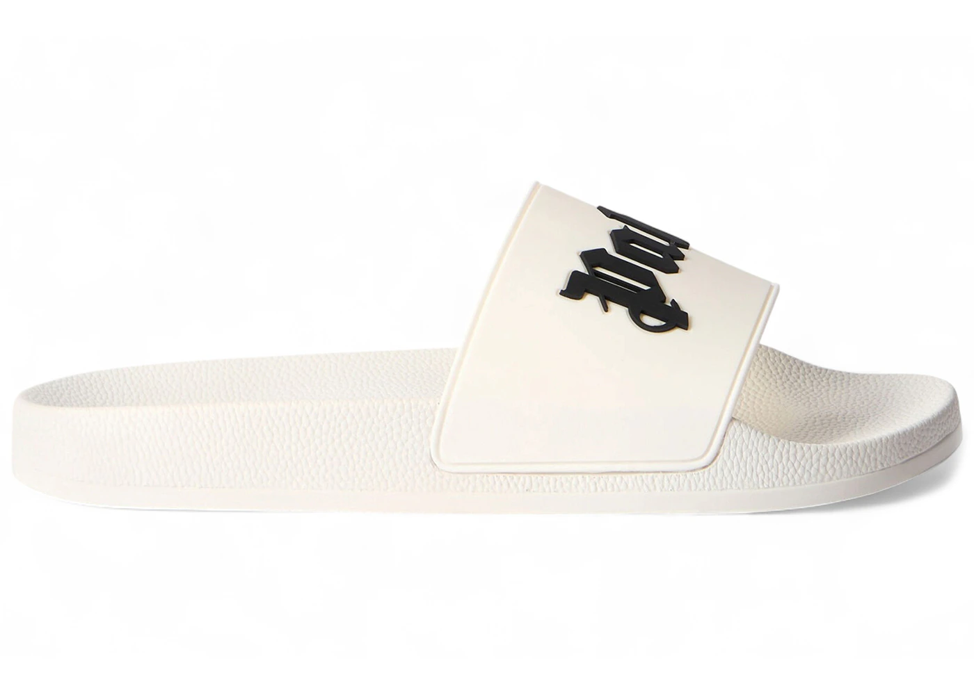 Palm Angels Big Logo Pool Slides Off White Black