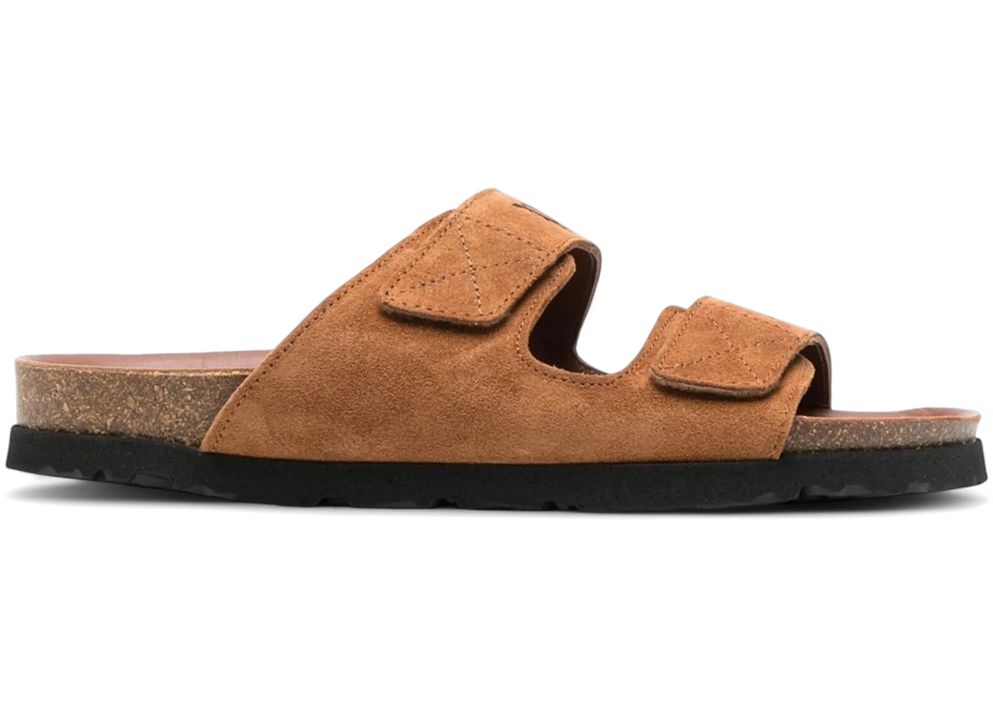 Palm Angels Logo Print Slide Sandals Sand