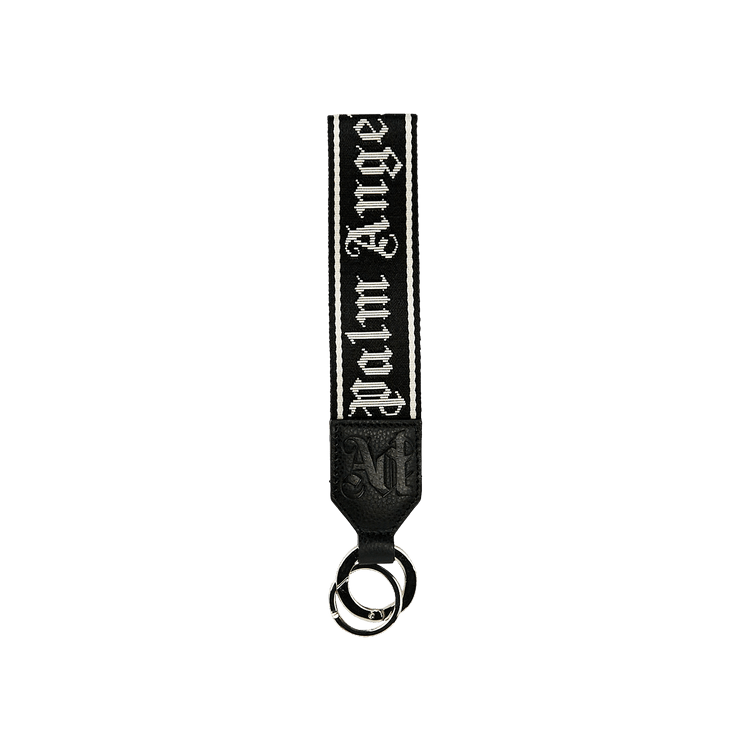 Palm Angels Logo Strap Key Ring 'Black/Grey'