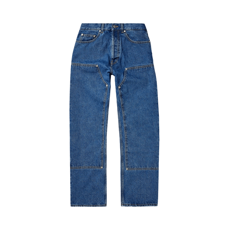 Palm Angels Monogram Workwear Denim Jeans 'Blue'