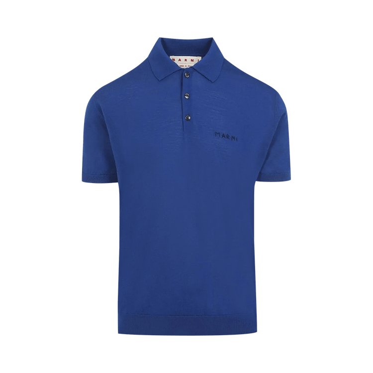 Marni Short-Sleeve Polo Shirt 'Blue'