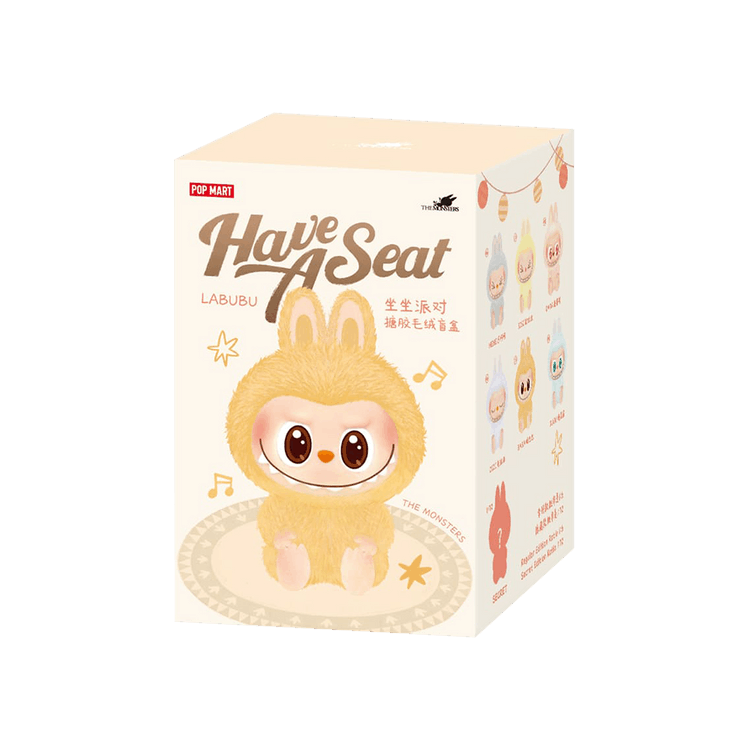 Pop Mart Labubu THE MONSTERS Have a Seat Vinyl Plush Sealed Single Blind Box 'Mystery'