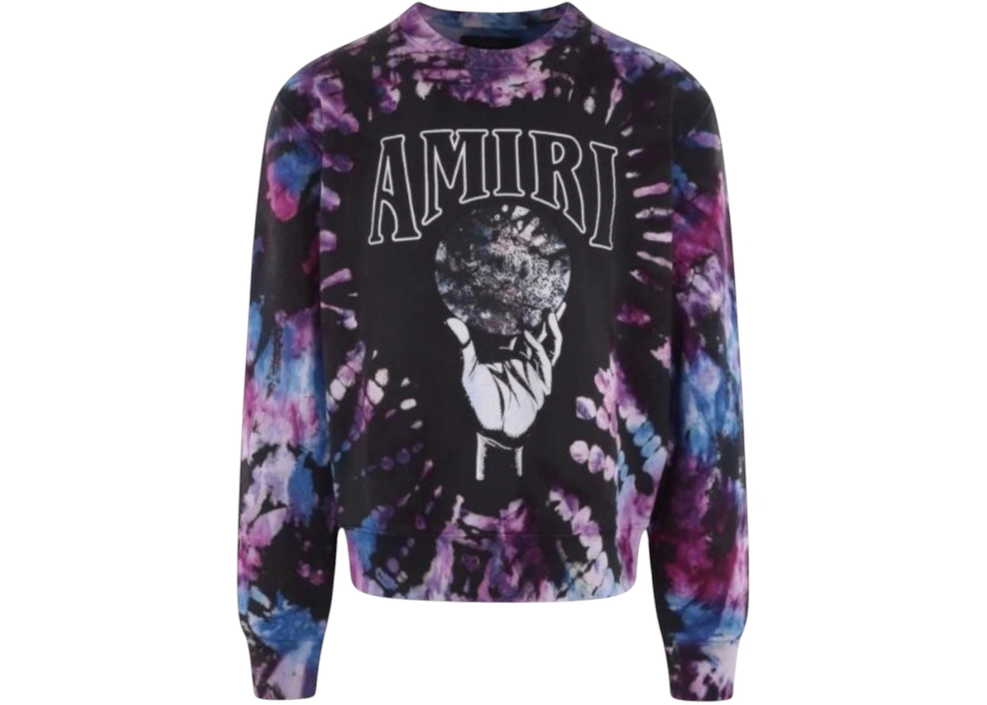 AMIRI Crystal Ball Tie-Dye Sweatshirt Purple