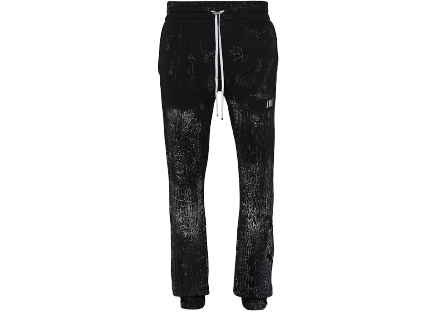 AMIRI Cracked Dye Logo Pants Black