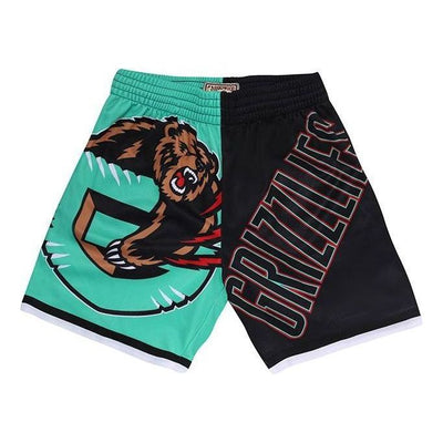 Mitchell & Ness x NBA Memphis Grizzlies Big Face Shorts 'Black Green'