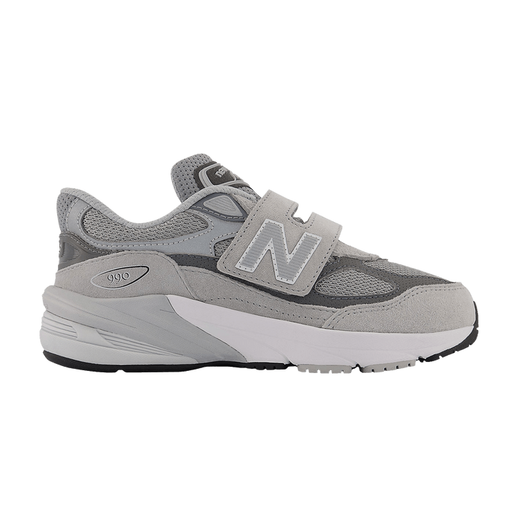 New Balance 990v6 Hook & Loop Little Kid X-Wide 'Castlerock'