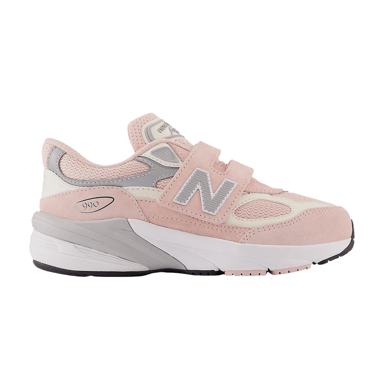 New Balance 990v6 Hook & Loop Little Kid Wide 'Pink Haze'