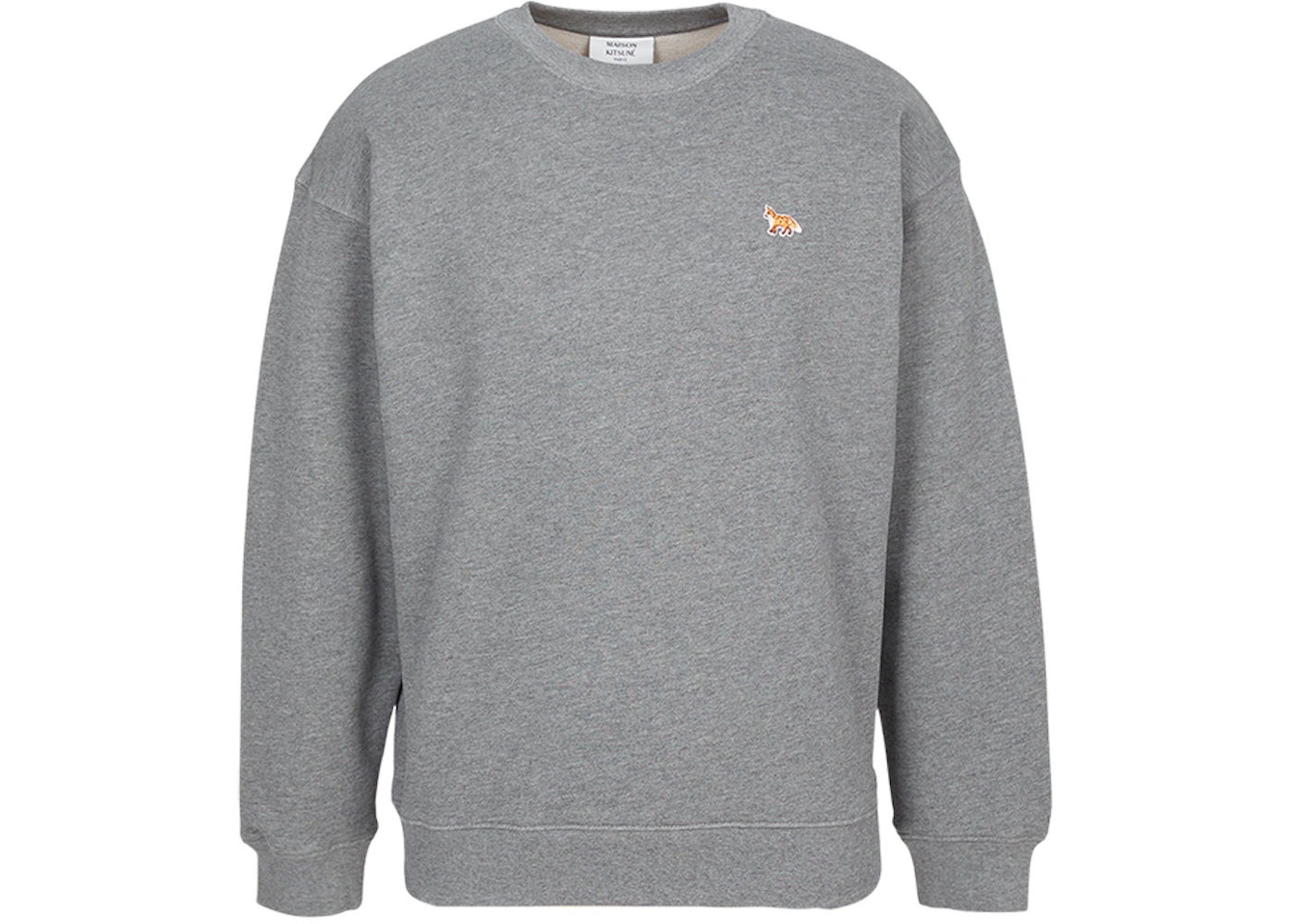 Maison Kitsune Baby Fox Sweatshirt Long Sleeve T-shirt Gray