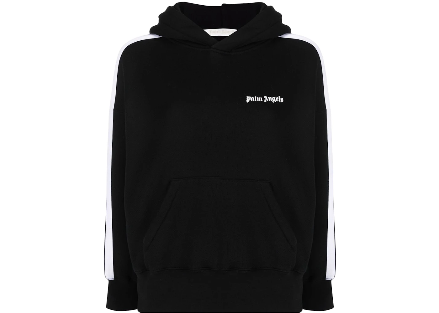 Palm Angels Womens Track Hoodie Black/White