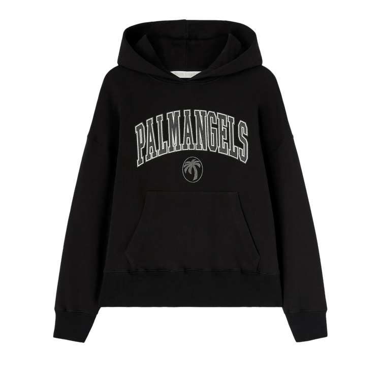 Palm Angels College Palm Hoodie 'Black/Ivory'
