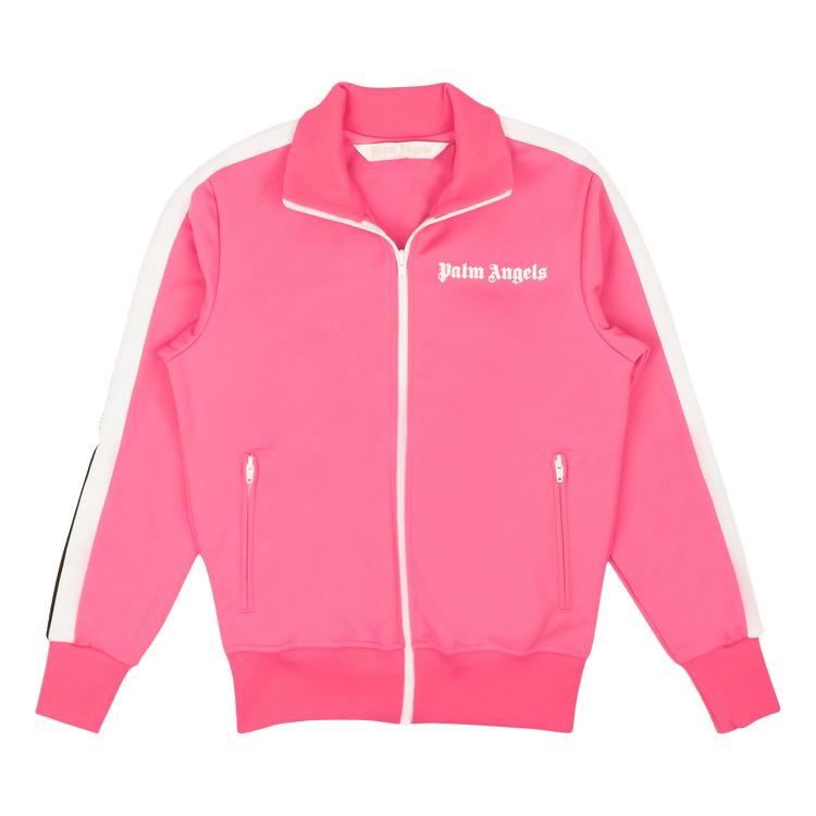 Palm Angels Classic Track Jacket 'Fuchsia/White'