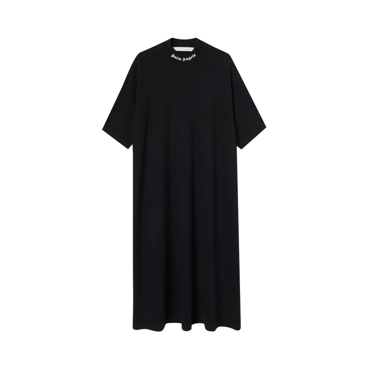 Palm Angels Logo Over Tee Dress 'Black/White'