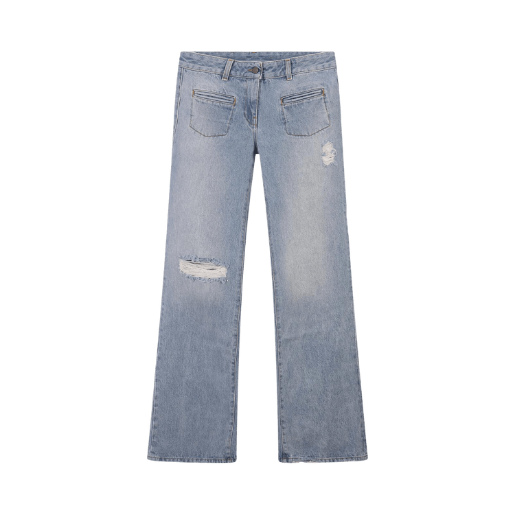 Palm Angels Denim Bootcut Jeans 'Light Blue'