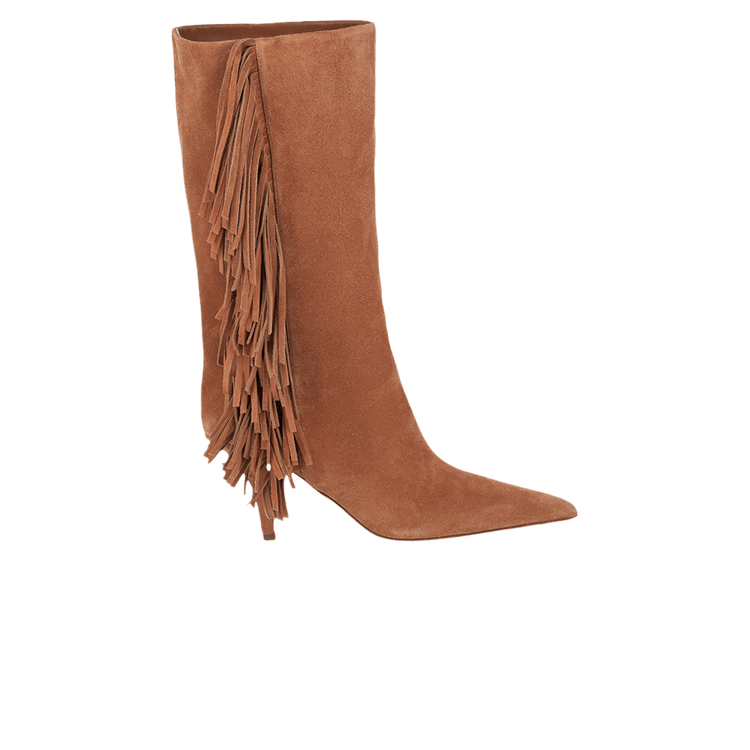 Paris Texas Wmns Jessie Mid Calf Suede Boot 'Terracotta'