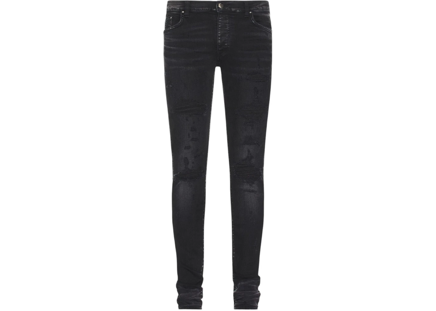 AMIRI Slim Fit Thrasher Plus Aged Jeans Black
