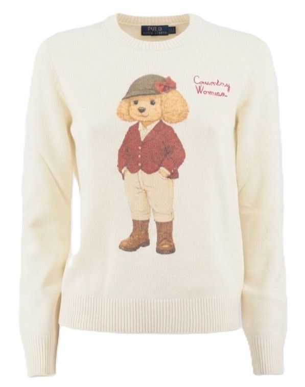 Mc2 Saint Barth Graphic Crew Neck Knitted Sweater