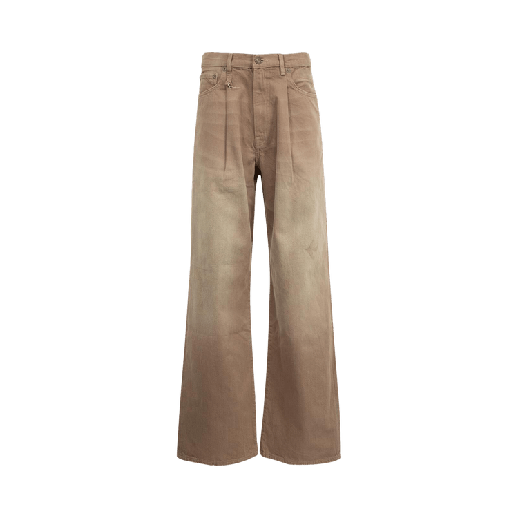 R13 Damon Pleated Wide Leg 'Sawdust'