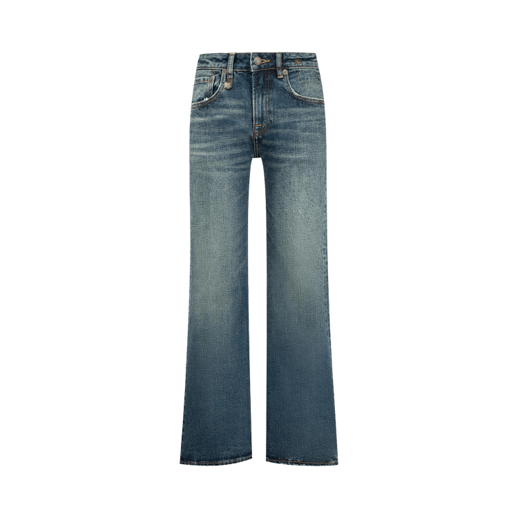 R13 Joan Kick Flare Jean 'Melvin Blue Stretch'
